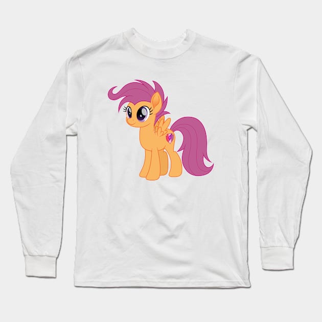 Future Scootaloo Long Sleeve T-Shirt by CloudyGlow